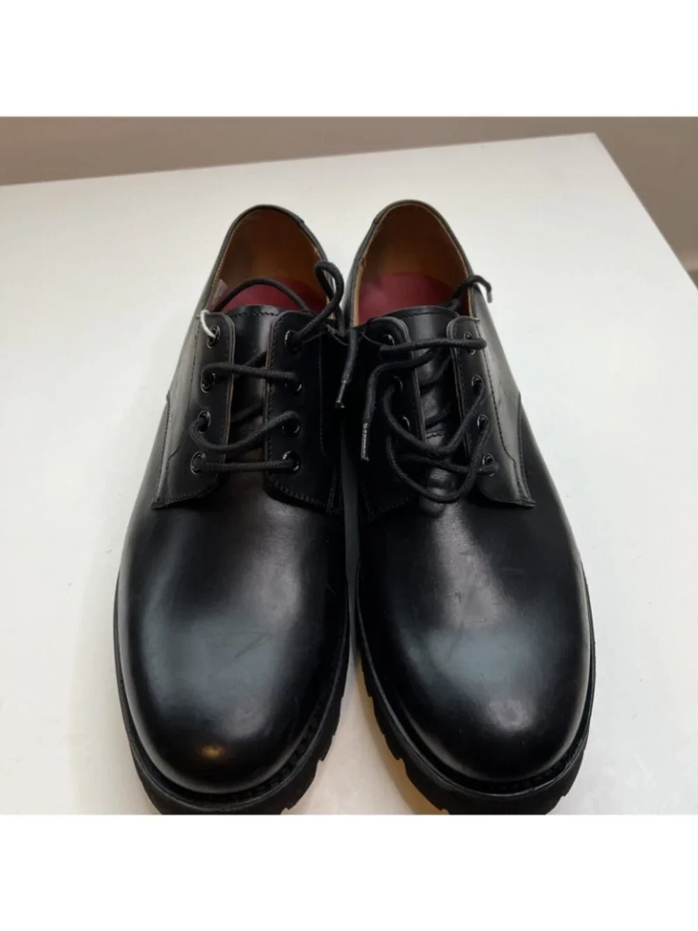 Grenson Lace Up Derby Shoe Mens US 9 UK 8.5 Black Leather NWOB